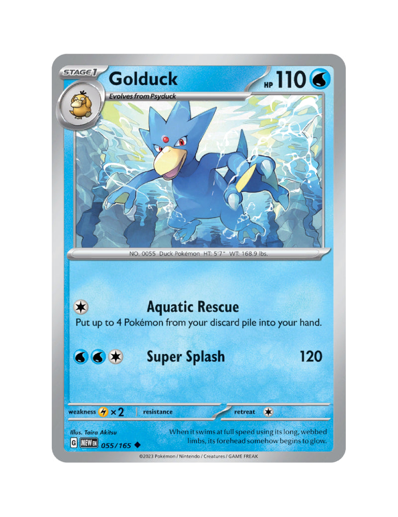 Golduck - 055/165 - Pokemon 151 - Uncommon