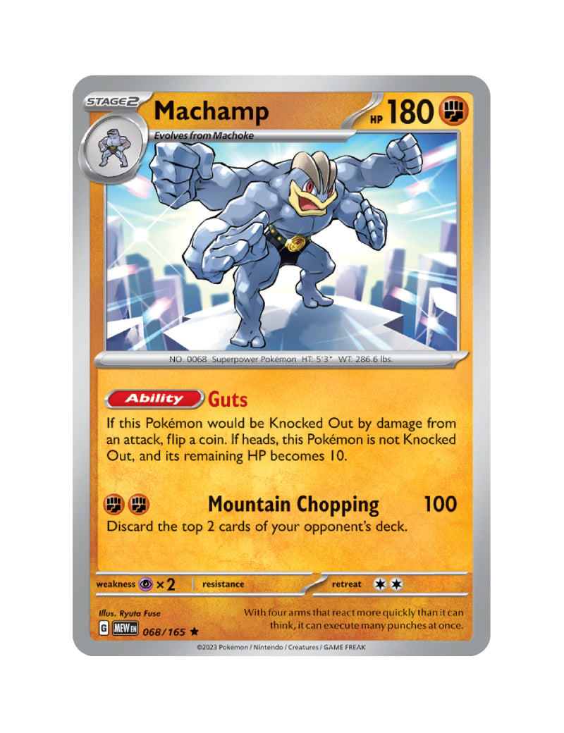 Machamp - 068/165 - Pokemon 151 - Holo Rare