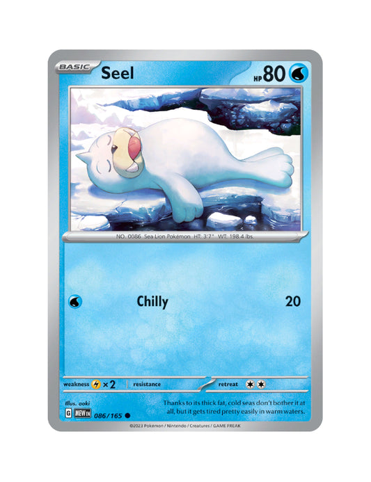 Seel - 086/165 - Pokemon 151 - Common