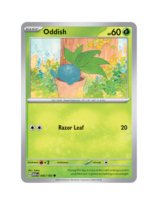 Oddish - 043/165 - Pokemon 151 - Common