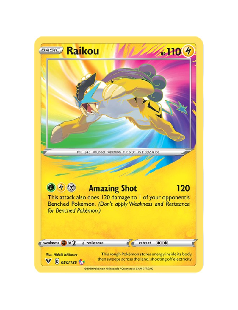 Raikou - 050/185 - Vivid Voltage - Amazing Rare