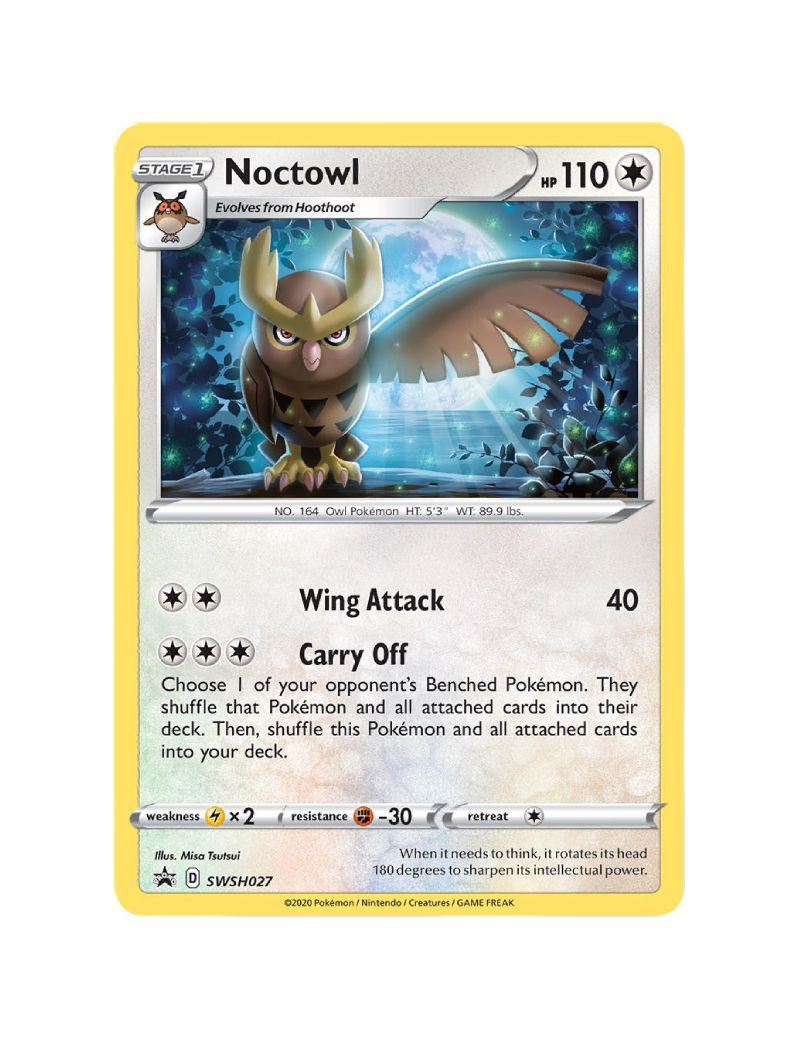 Noctowl - SWSH027 - Black Star Promo - Holo Promo