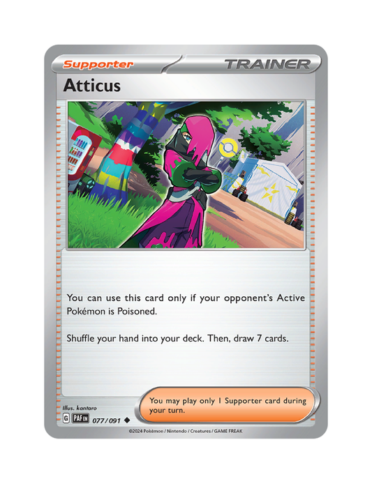 Atticus - 077/091 - Paldean Fates - Uncommon