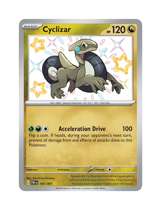 Cyclizar - 195/091 - Paldean Fates - Shiny Rare