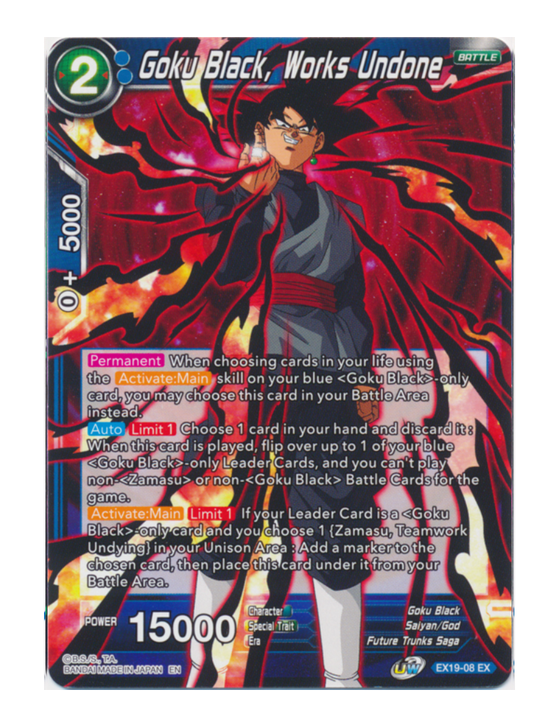 Goku Black, Works Undone - EX - EX19-08