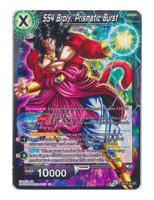 SS4 Broly, Prismatic Burst - EX - EX19-21