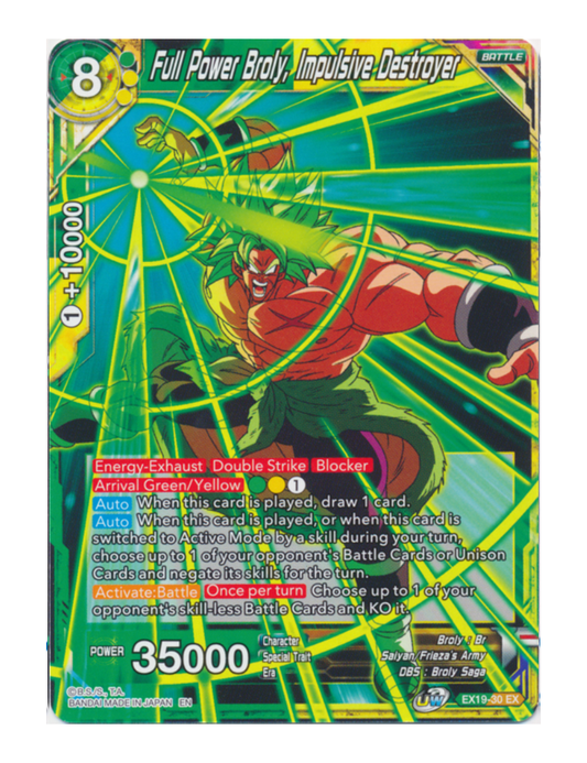 Full Power Broly, Impulsive Destroyer - EX - EX19-30