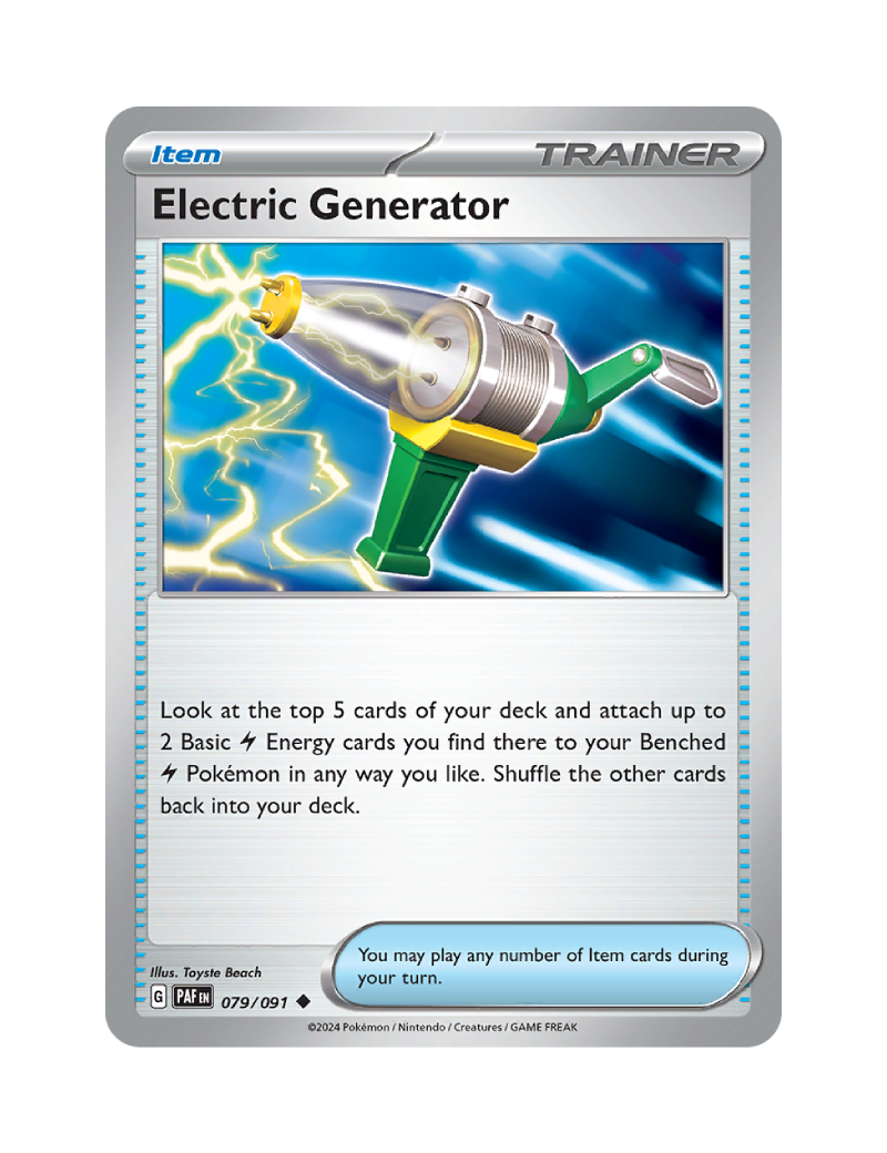 Electric Generator - 079/091 - Paldean Fates - Uncommon - Reverse Holo