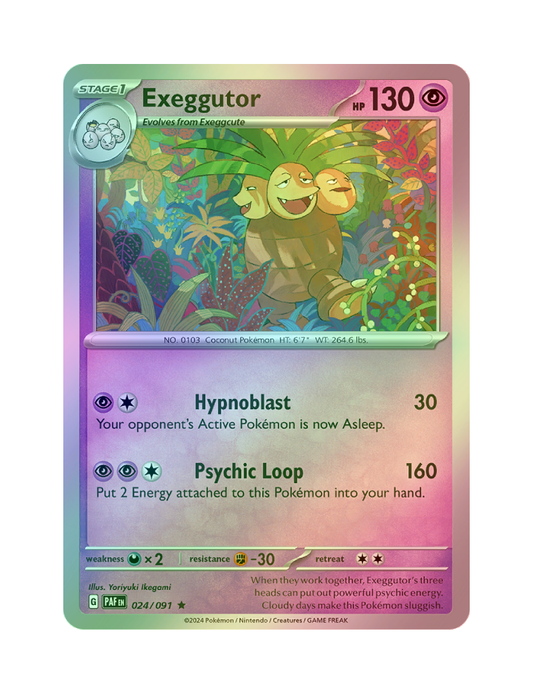 Exeggutor - 024/091 - Paldean Fates - Holo Rare