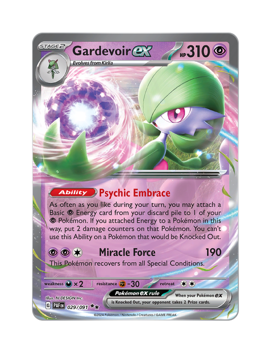 Gardevoir ex - 029/091 - Paldean Fates - Double Rare