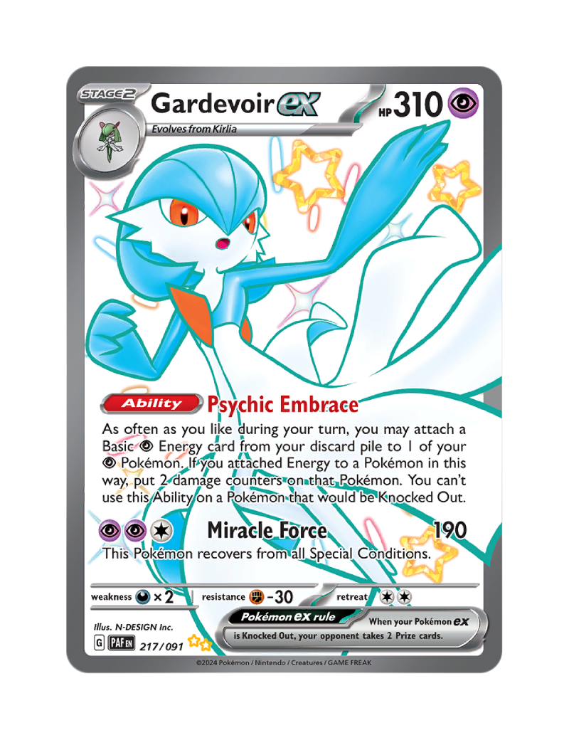 Gardevoir ex - 217/091 - Paldean Fates - Shiny Ultra Rare