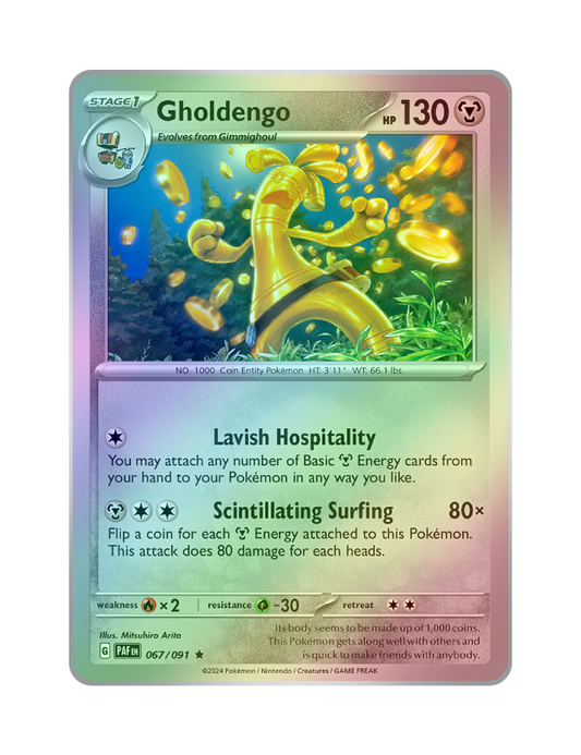 Gholdengo - 067/091 - Paldean Fates - Holo Rare