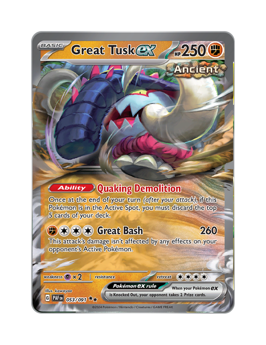 Great Tusk ex - 053/091 - Paldean Fates - Double Rare