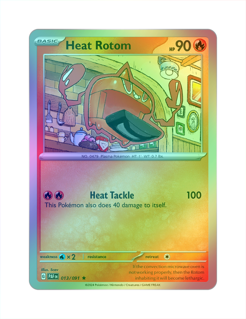 Heat Rotom - 013/091 - Paldean Fates - Holo Rare