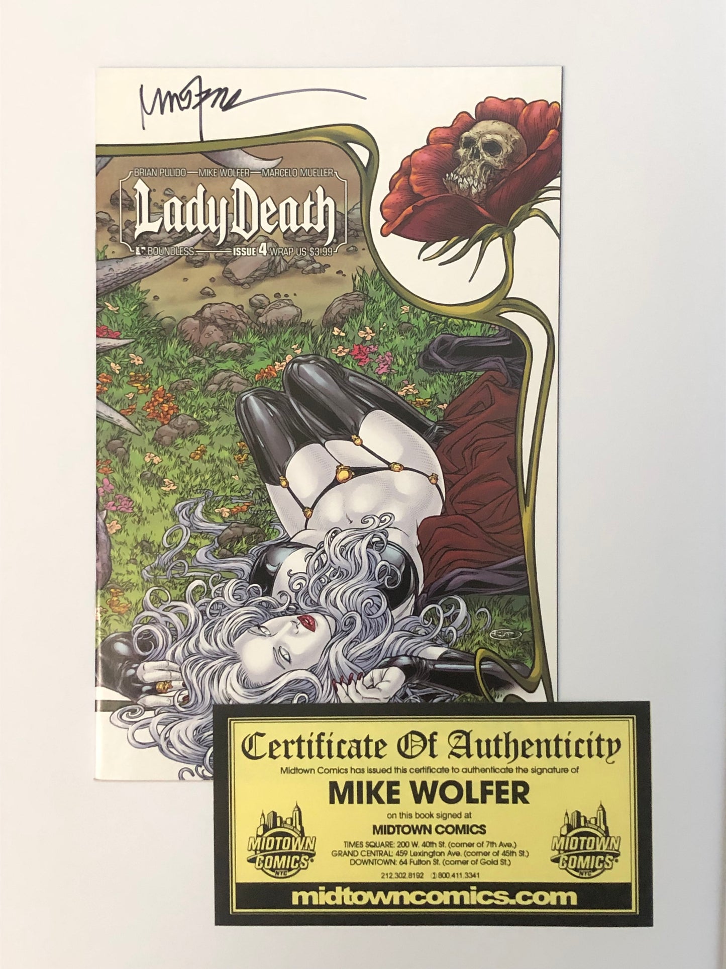 Lady Death - Boundless #4 - Wrap - Signed