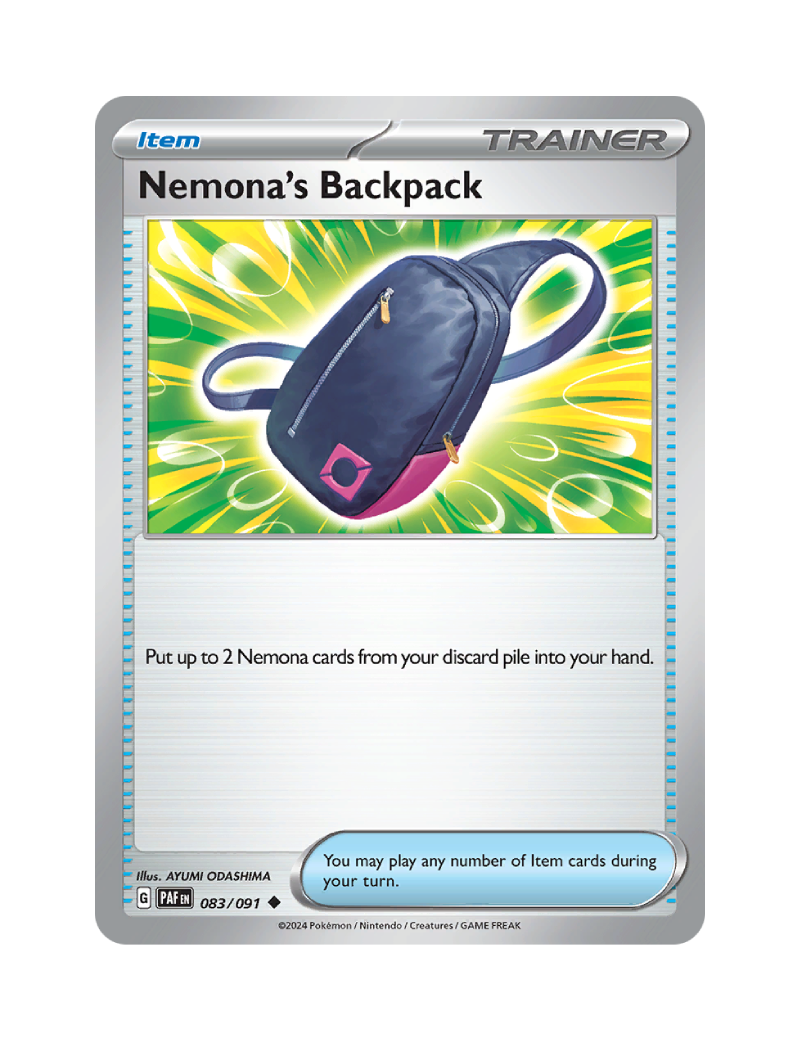 Nemona's Backpack - 083/091 - Paldean Fates - Uncommon