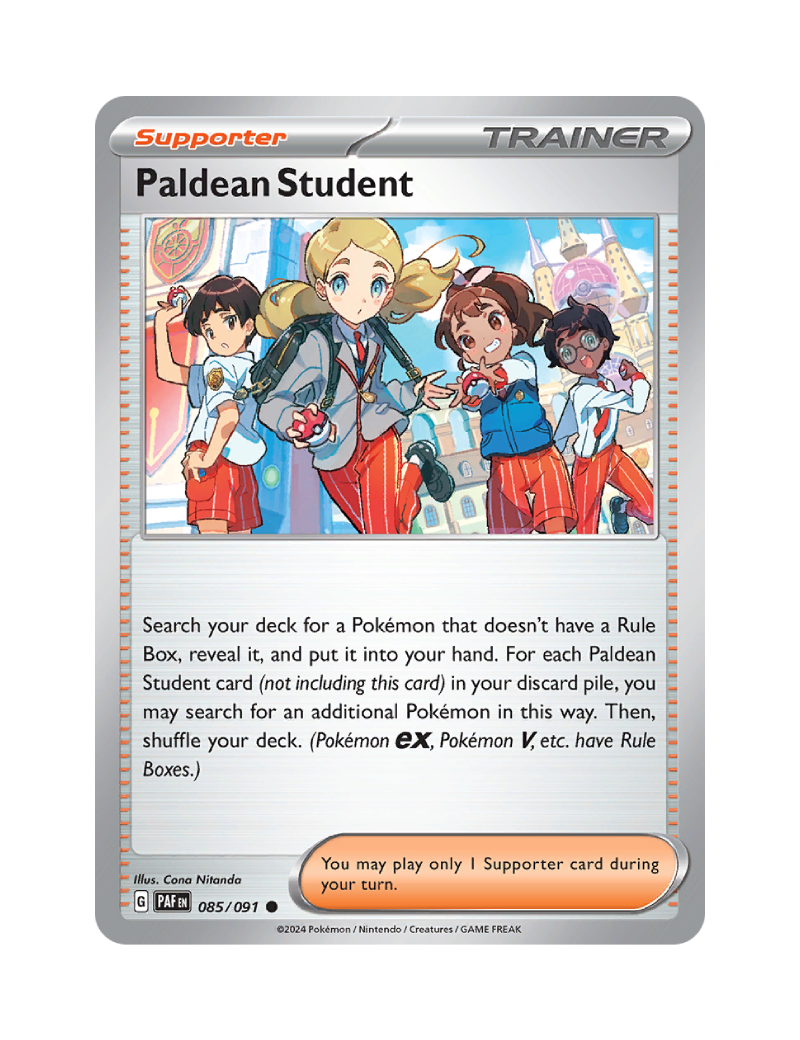 Paldean Student - 085/091 - Paldean Fates - Common