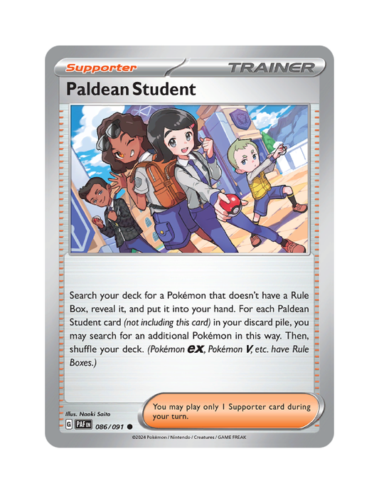 Paldean Student - 086/091 - Paldean Fates - Common