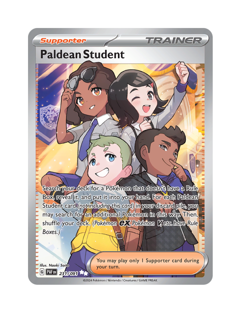 Paldean Student - 231/091 - Paldean Fates - Ultra Rare