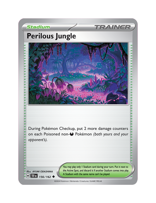 Perilous Jungle - 155/162 - Temporal Forces - Uncommon - Reverse Holo