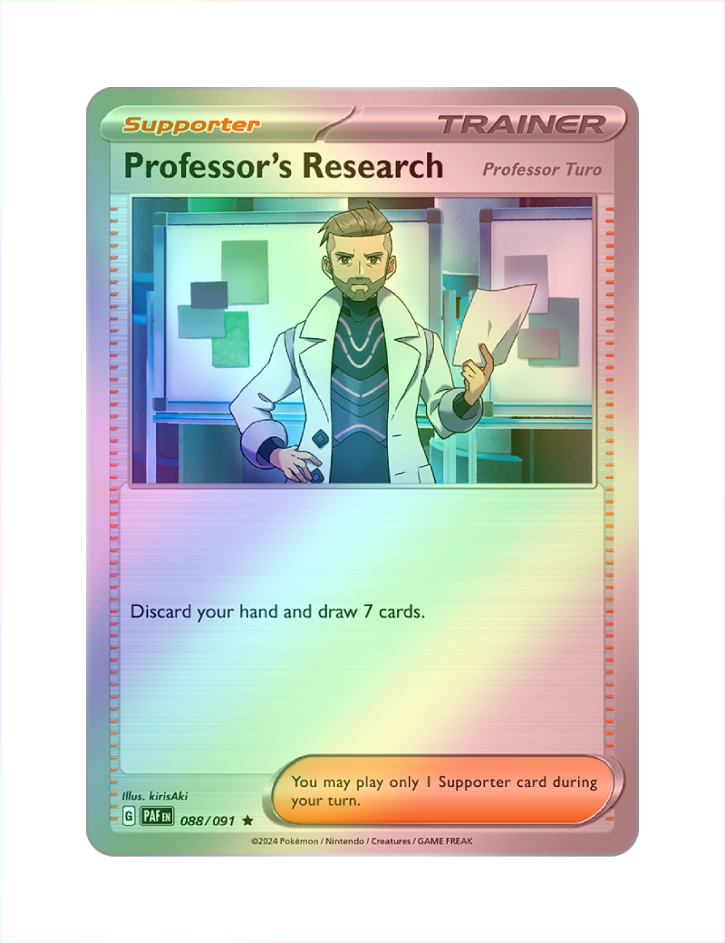 Professor's Research - 088/091 - Paldean Fates - Holo Rare