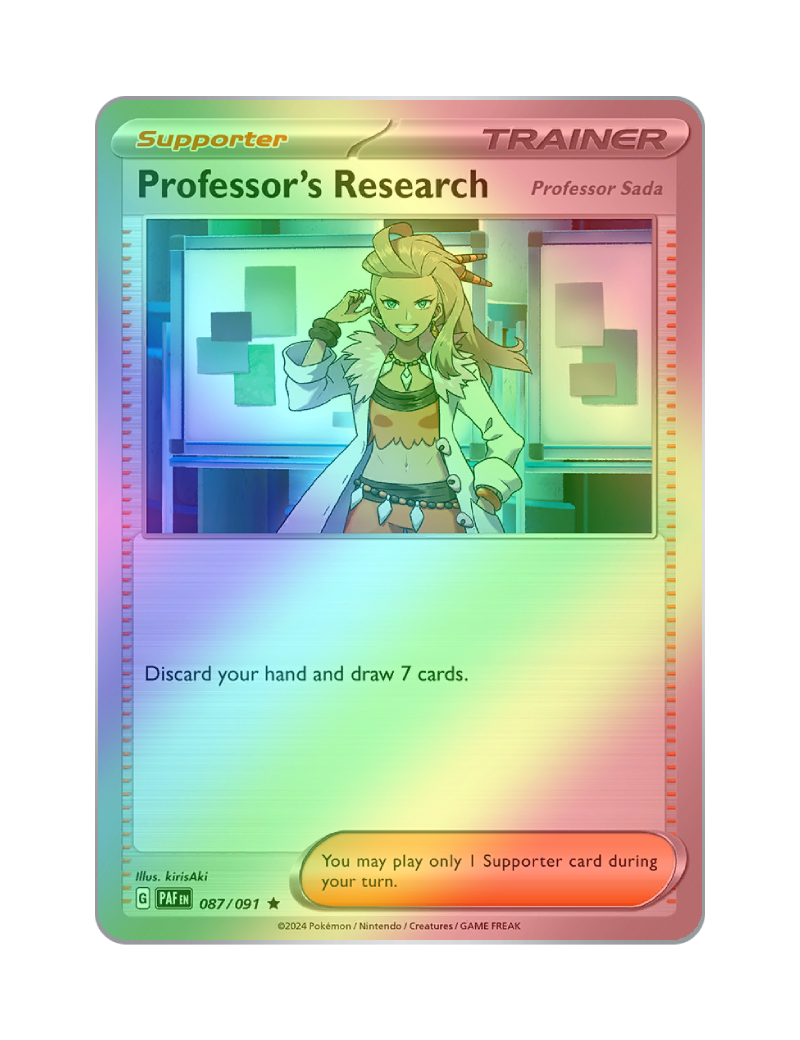 Professor's Research - 087/091 - Paldean Fates - Holo Rare