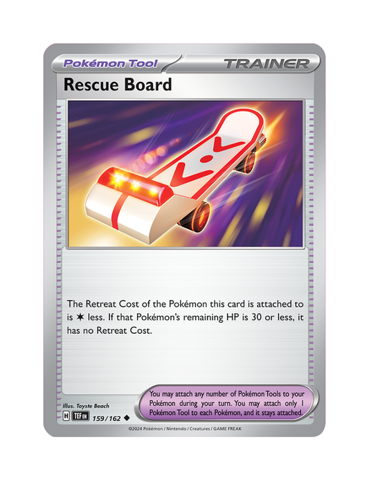 Rescue Board - 159/162 - Temporal Forces - Uncommon - Reverse Holo