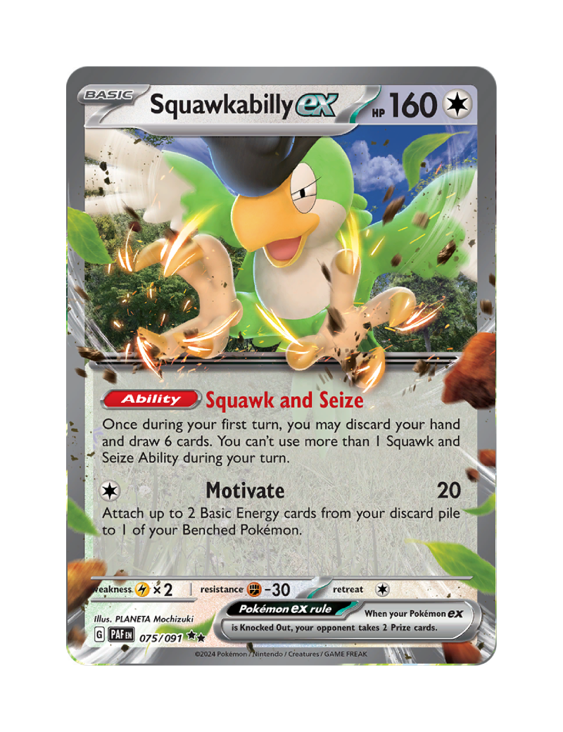 Squawkabilly ex - 075/091 - Paldean Fates - Double Rare