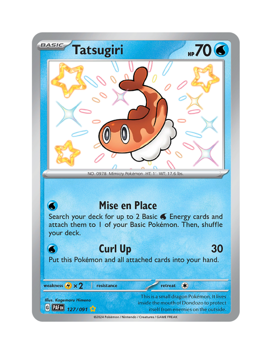 Tatsugiri - 127/091 - Paldean Fates - Shiny Rare