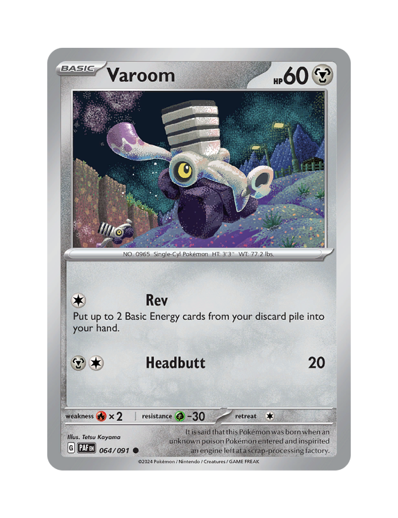 Varoom - 064/091 - Paldean Fates - Common - Reverse Holo