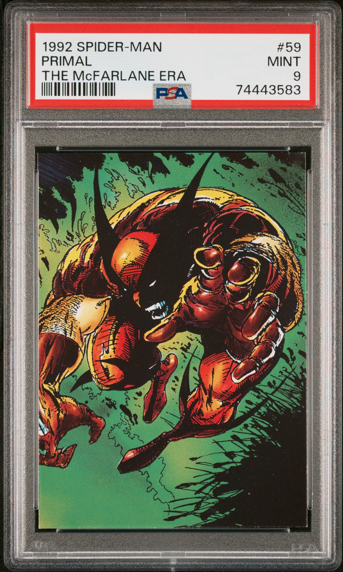 Primal #59 - Marvel 1992 Spider-Man - PSA 9