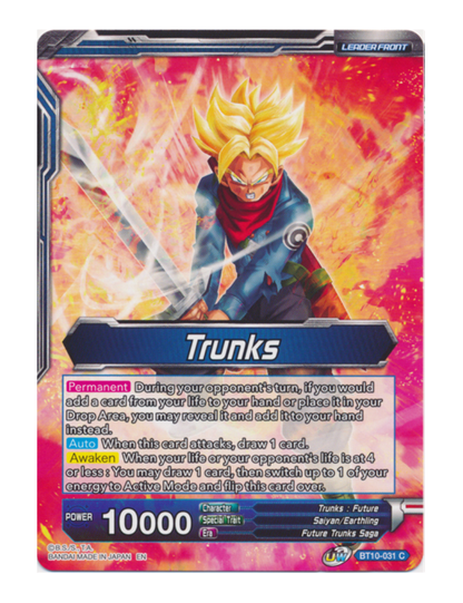 SS2 Trunks, Envoy of Justice / Trunks - Common - BT10-031