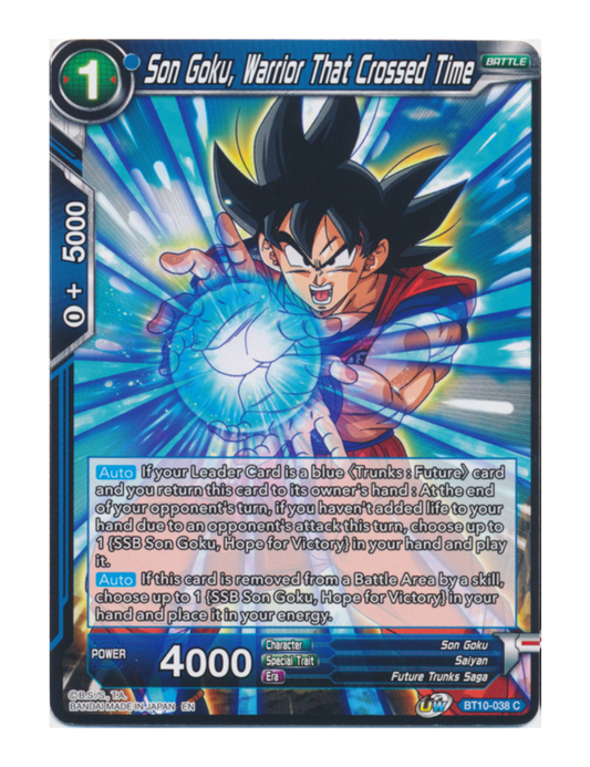 Son Goku, Warrior That Crossed Time - Common - BT10-038