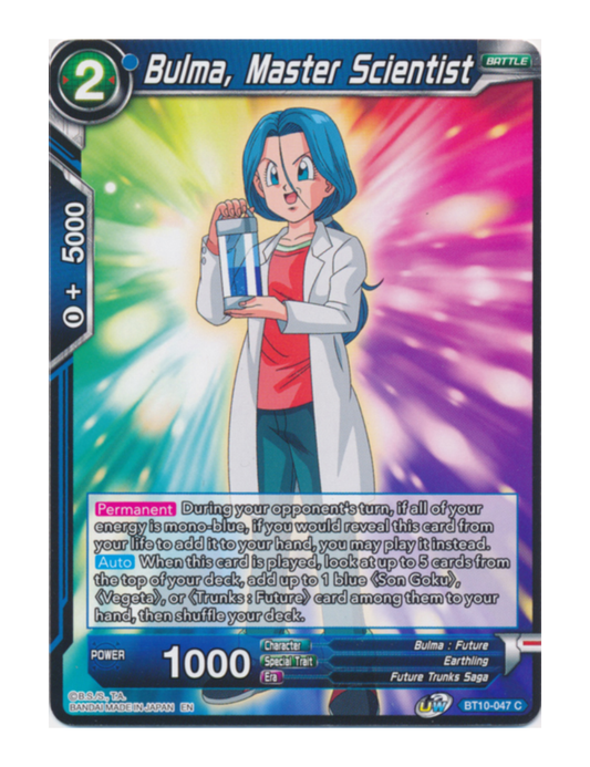 Bulma, Master Scientist - Common - BT10-047