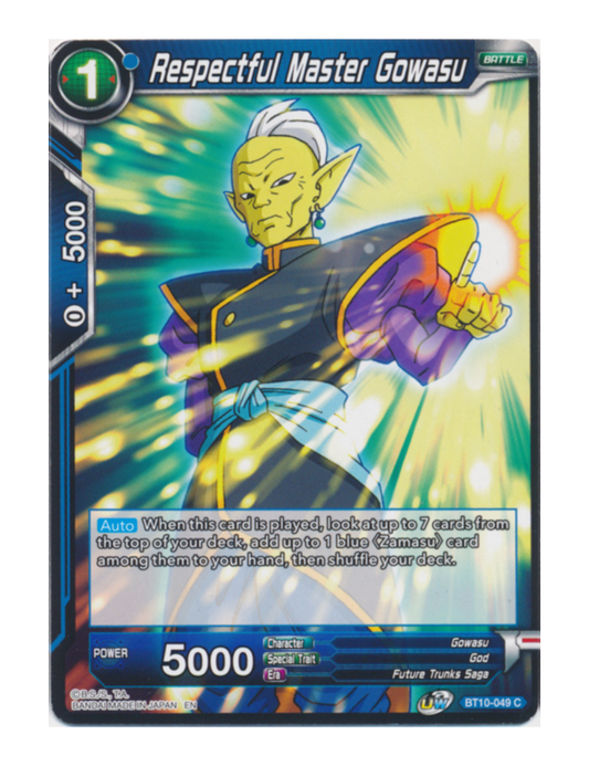 Respectful Master Gowasu - Common - BT10-049