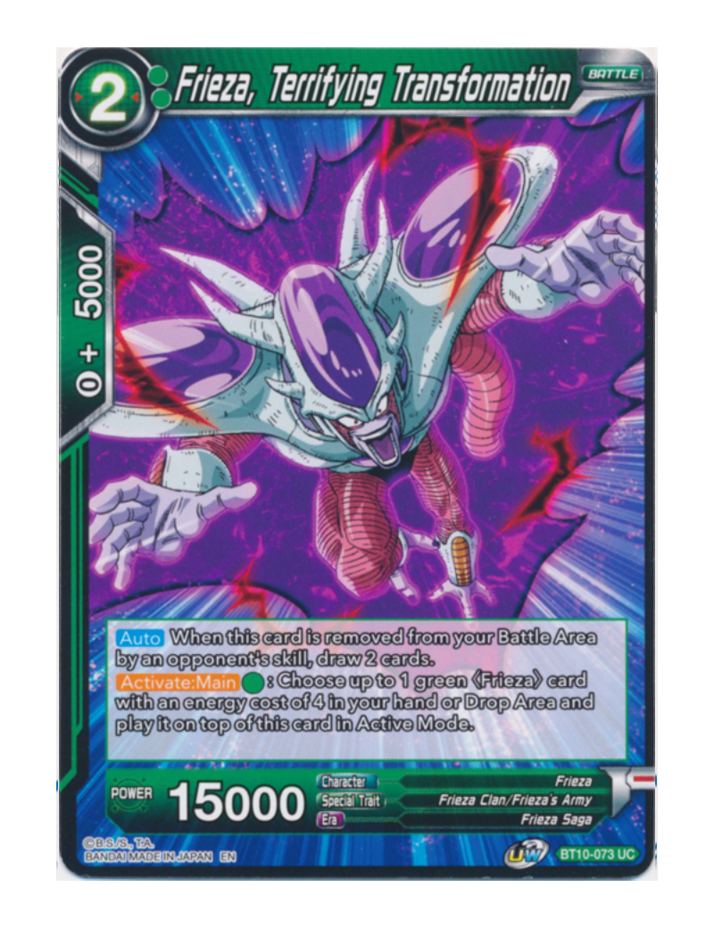 Frieza, Terrifying Transformation - Uncommon - BT10-073