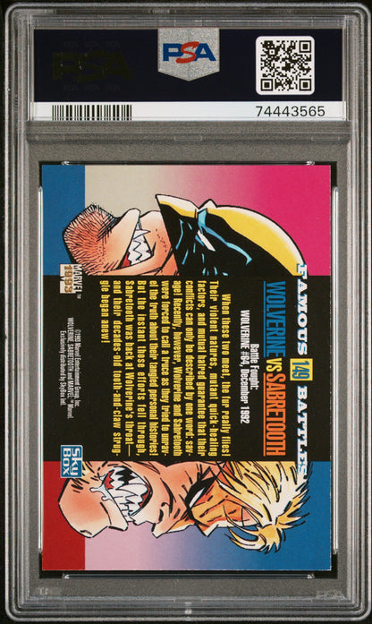 Wolverine Vs. Sabretooth - Marvel 1993 Marvel Universe - PSA 9